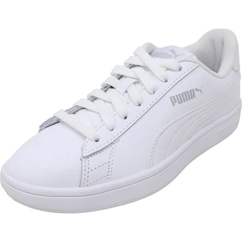 puma unisex white sneakers.